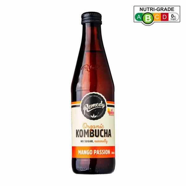 Remedy Organic Kombucha Peach, 330ml