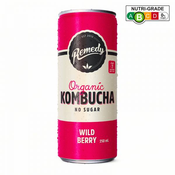 [BCRS] Remedy Organic Kombucha Wild Berry, 250ml (+$0.40)