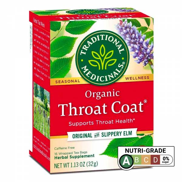 Traditional Medicine Organic Throat Coat Tea, 32.03g
