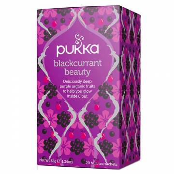 Pukka Herbal Ayurveda Organic Blackcurrant Beauty, 20 Herbal Tea Sachets