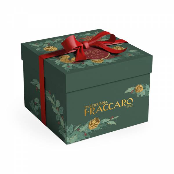 Pasticceria Fraccaro Panettone with Chocolate Chips Luxury Gift Box, 750g