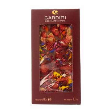 Gardini Milk Chocolate 32% with Berries & Edible Flowers, 85g