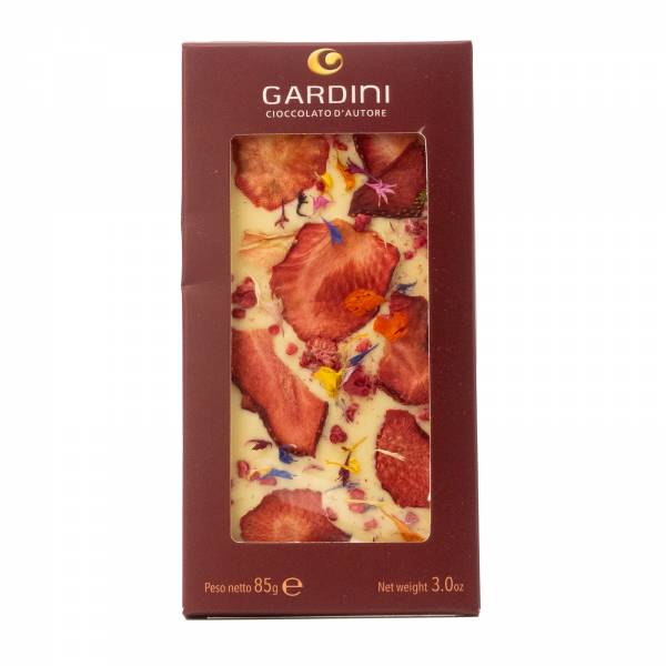 Gardini White Chocolate with Berries & Edible Flowers, 85g