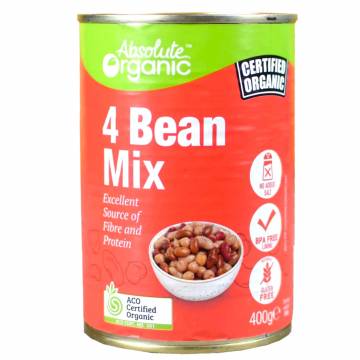 Absolute Organic 4 Bean Mix, 400g