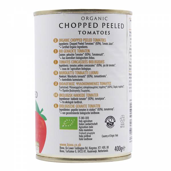 Biona Organic Chopped Tomatoes 400g