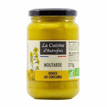 La Cuisine d'Autrefois - Curcuma Mustard (Sweet Mustard with Herbs), 370g