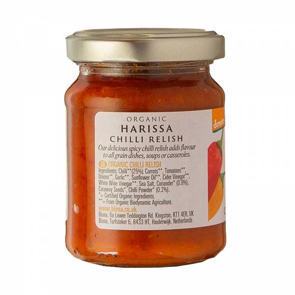 Biona Organic Harissa Chilli Relish 125g