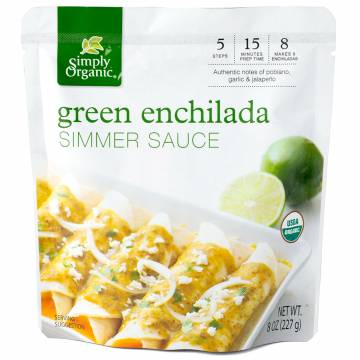 Simply Organic Green Enchilada Simmer Sauce, 227g