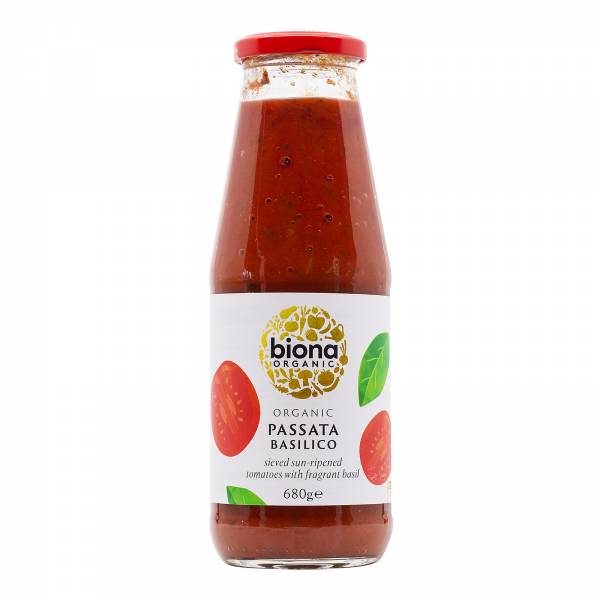 Biona Organic Passata Basilico with Fresh Basil 680g