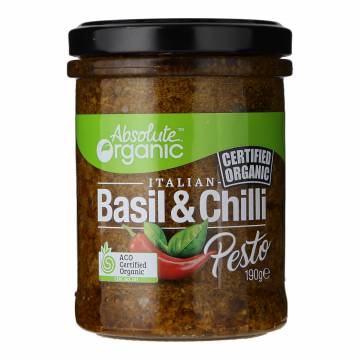 Absolute Organic Basil Chili Pesto , 190g