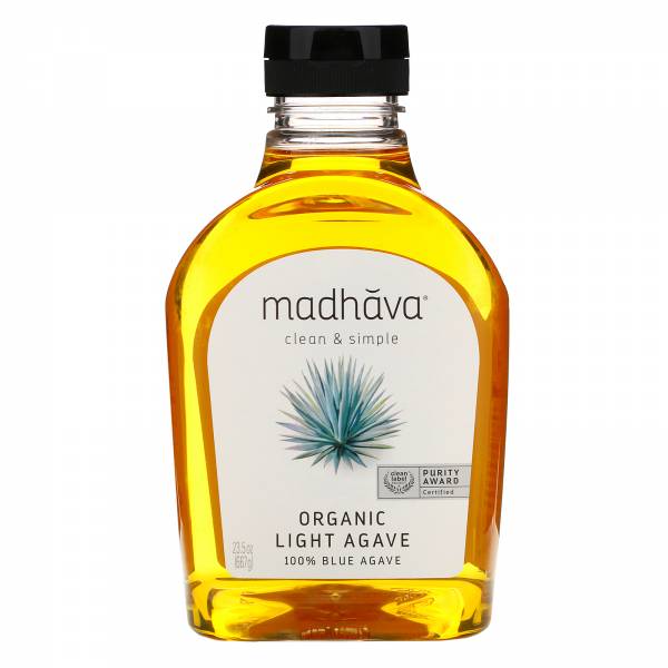 Madhava Agave Nectar, Organic Light, 23.5 oz