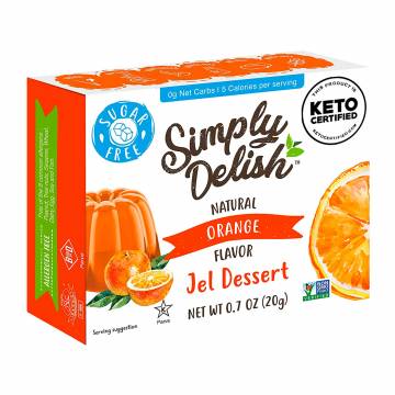 Simply Delish Natural Orange Jelly Dessert, 20g