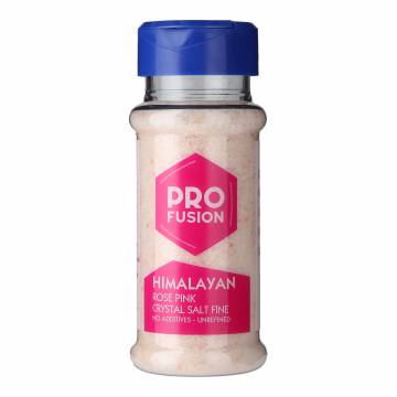 Profusion Organic Himalayan Rose Pink Crystal Salt- Fine Table Shaker, 140g