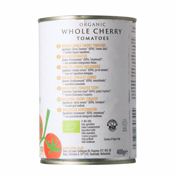 Biona Organic Whole Cherry Tomatoes 400g