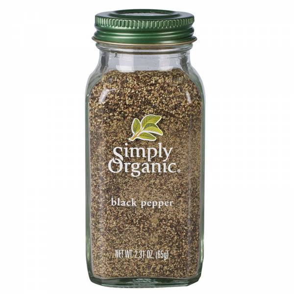 Simply Organic Black Pepper Medium Grind, 65g