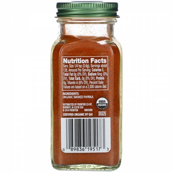Simply Organic Smoked Paprika, 77g