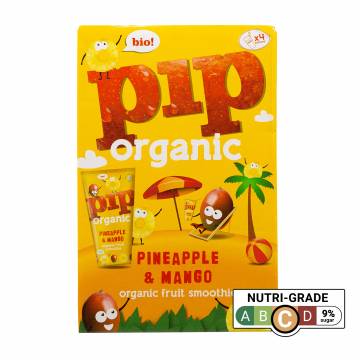 PIP Organic Pineapple & Mango Smoothie, 4x180ml