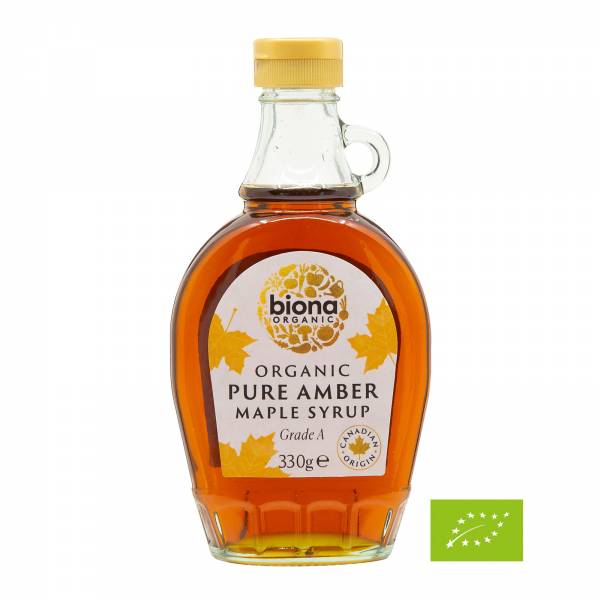 Biona Organic Pure Maple Syrup Amber Grade A, 330g