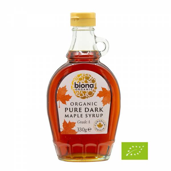 Biona Organic Pure Maple Syrup Dark Grade A, 330g