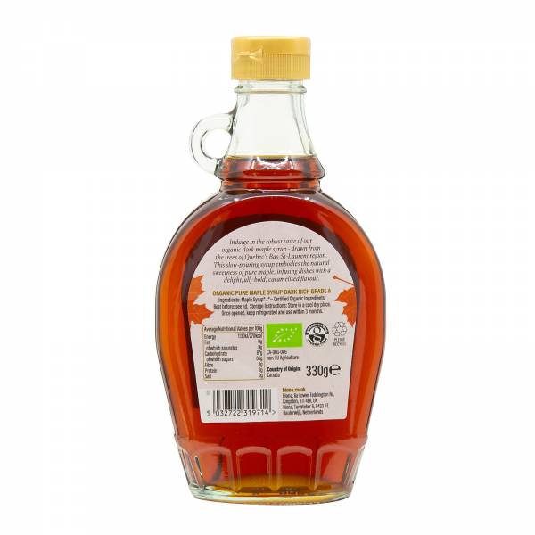 Biona Organic Pure Maple Syrup Dark Grade A, 330g