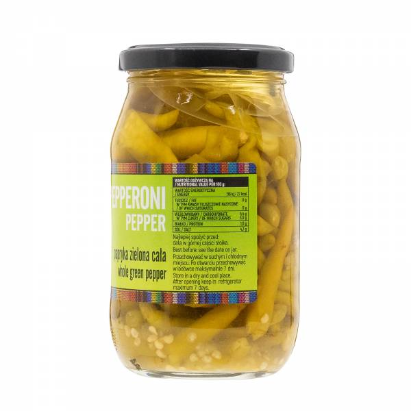 Casa del Sur Green Pepperoni Peppers Whole, 325g