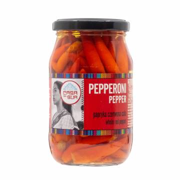 Casa del Sur Red Pepperoni Peppers Whole, 325g