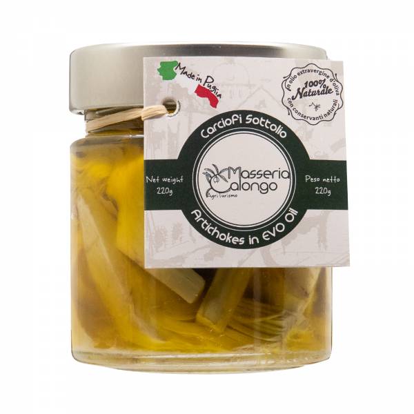 Masseria Calongo Sliced Artichokes In Extra Virgin Olive Oil, 220g