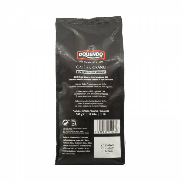 Oquendo Whole Coffee Beans - Expresso Italiano, 500g