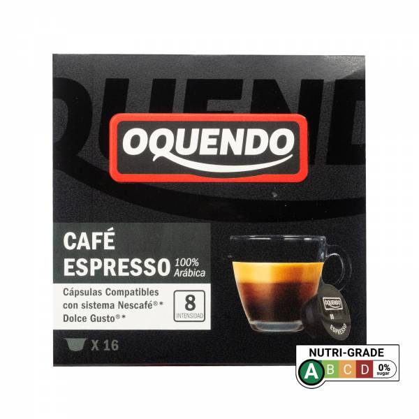 Oquendo Expresso Nescafe Dolce Gusto Compatible Coffee Pods - 16 Capsules