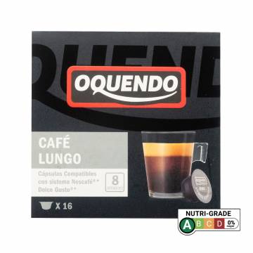 Oquendo Lungo Espresso Nescafe Dolce Gusto Compatible Coffee Pods - 16 Capsules