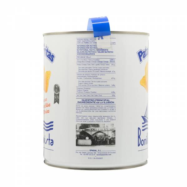 Bonilla a la Vista Potato Chip - Tins, 275g