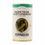 Maestros Aceituneros Mini Gherkins in Anchovy Flavored Oil, 370g