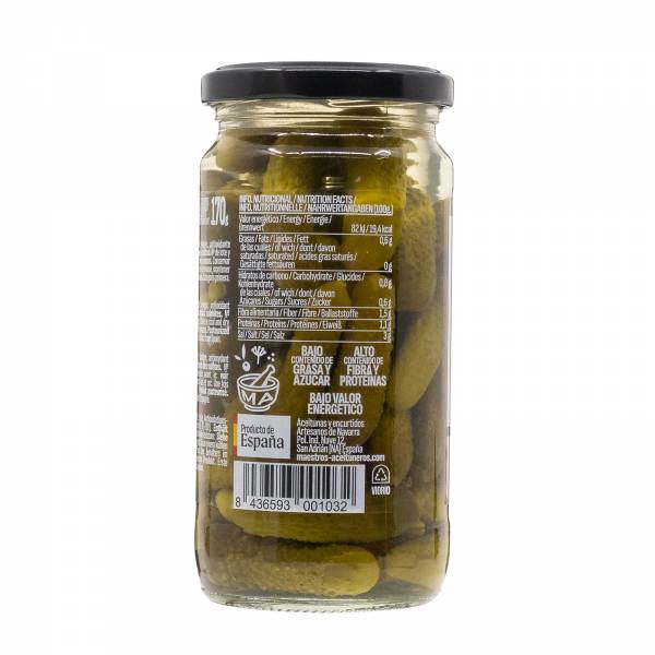 Maestros Aceituneros Pickled cucumber in Vinegar, 370g