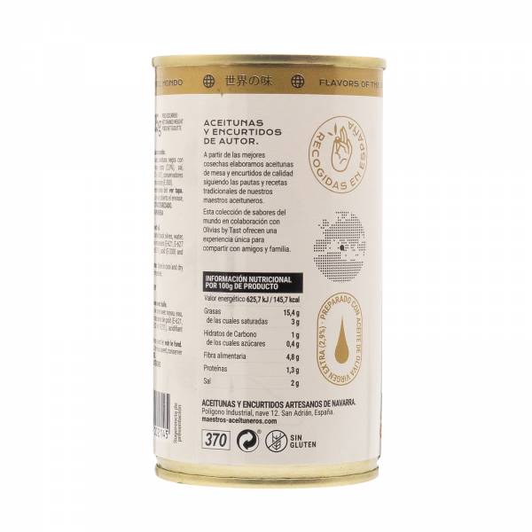 Maestros Aceituneros Tri-colour Olives in Mediterranean Sauce, 370g