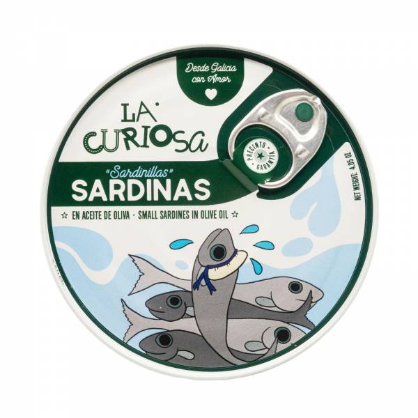 La Curiosa Small Sardines In Olive Oil (14-16 Pieces), 110g