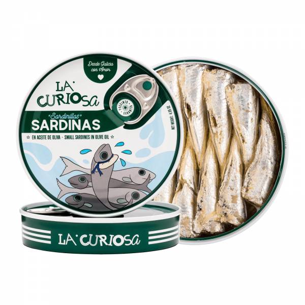 La Curiosa Small Sardines In Olive Oil (14-16 Pieces), 110g