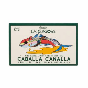 La Curiosa Mackerel Fillets With Olive Oil, Red Curry And Chili Peppers, 120g