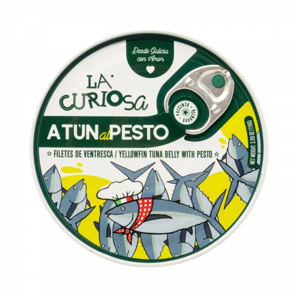 La Curiosa Yellowfin Tuna Belly Fillets With Pesto Sauce, 115g