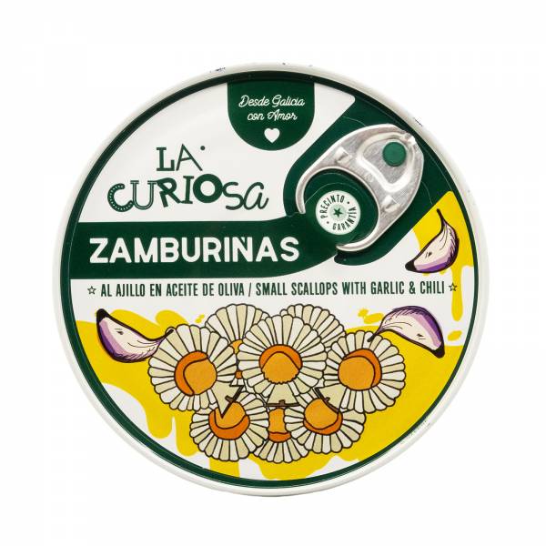 La Curiosa Small Scallops With Garlic & Chilli, 110g