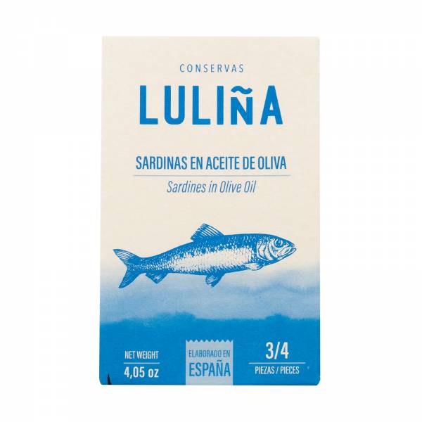 Lulina Sardines In Olive Oil - 3/4 Pieces, 115g
