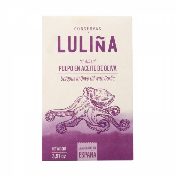 Lulina Octopus in Olive Oil with Garlic, 111g