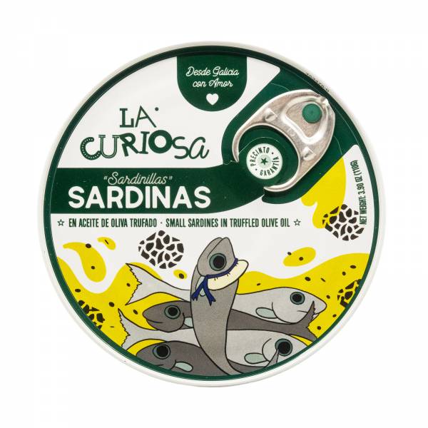 La Curiosa Small Sardines In Truffled Olive Oil (10-14 Pieces), 110g