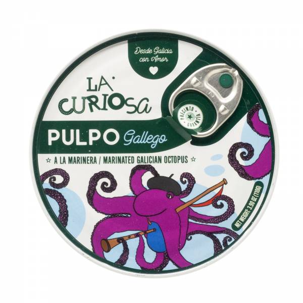 La Curiosa Galician Octopus In Marineara Sauce With Garlic, 110g