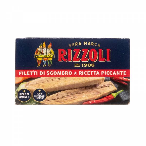 Rizzoli Mackerel Fillets Spicy Recipe, 90g