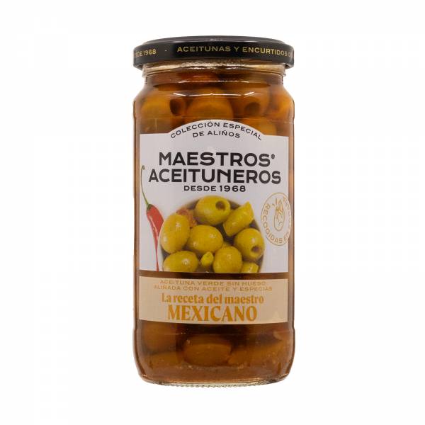 Maestros Aceituneros Olives in The Recipe of Maestro Mexicano, 320g
