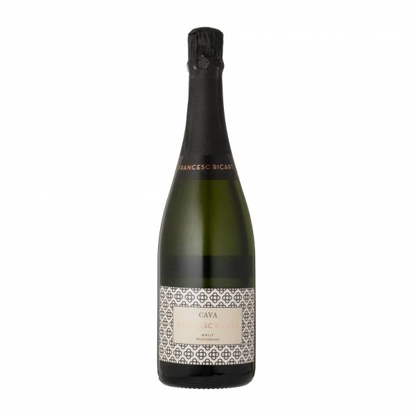 Cava Francesc Ricart Brut Sparkling White Wine, 750ml