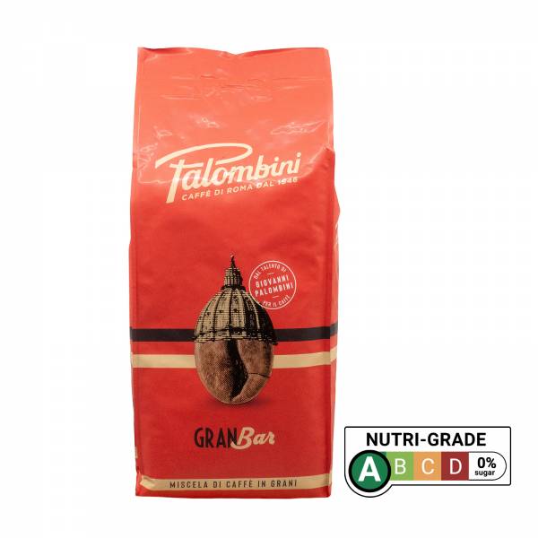 Palombini Gran Bar Italian Whole Roasted Coffee Beans  1Kg