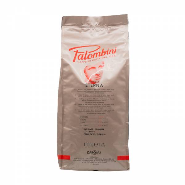 Daroma Palombini ETERNA Italian Whole Roasted Coffee Beans 1Kg