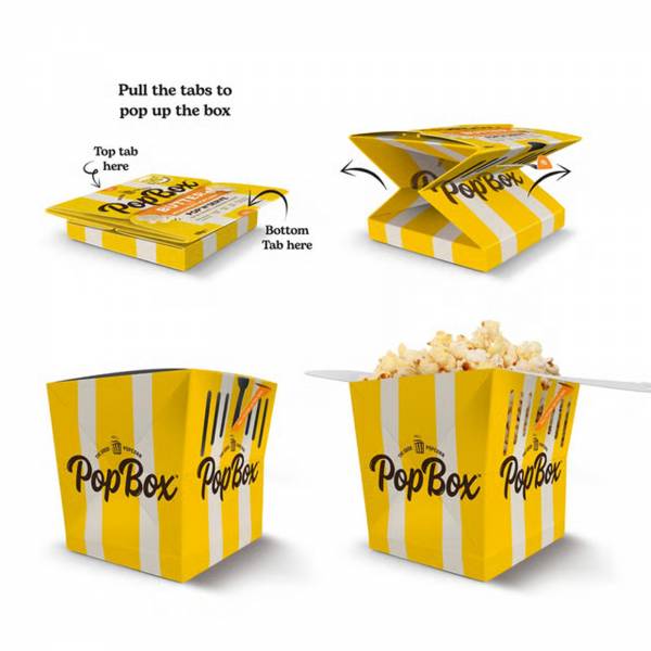 PopBox Sea Salt Microwave Popcorn, 100g