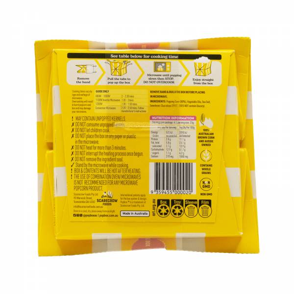 PopBox Sweet & Salty Microwave Popcorn, 100g
